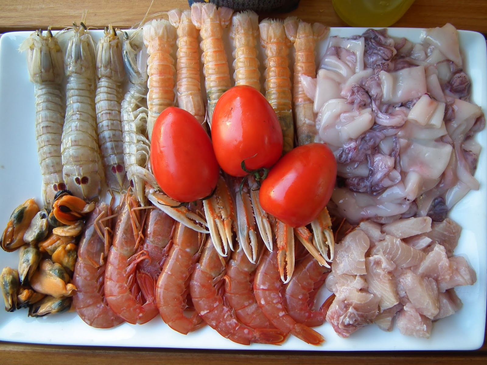 ingredients photo seafood paella recipe